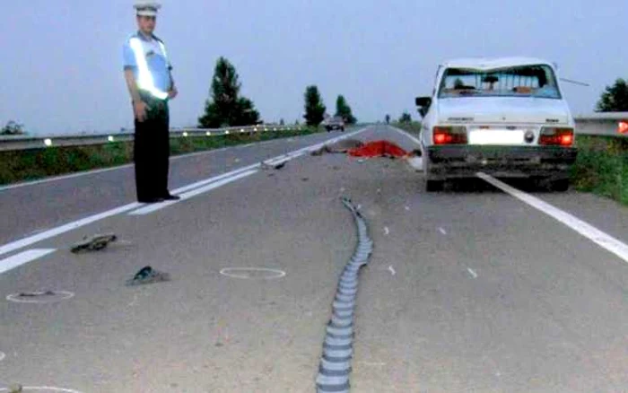 Imagine de la locul accidentului FOTO Expertiza tehnică din dosarul cauzei