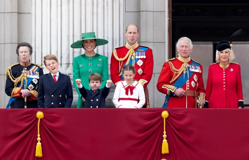 Familia regală britanică la Trooping The Colour, anul trecut