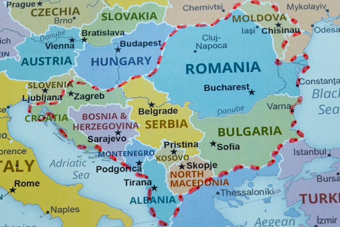 Balcan map FOTO: Shutterstock