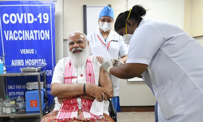 Narendra Modi susţine că s-a vaccinat anti-COVID-19 cu COVAXIN FOTO EPA-EFE