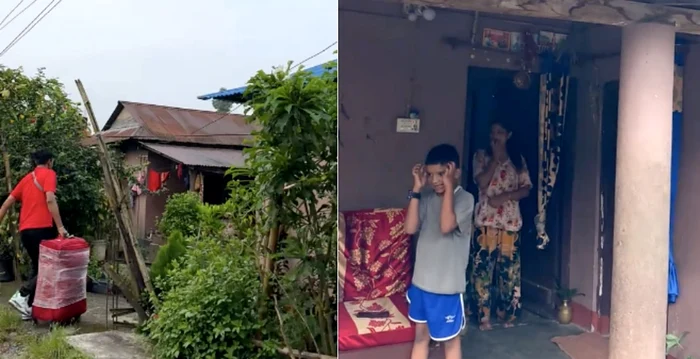 Bishal Bhattara, la întoarcerea în Nepal / Foto: captură video TikTok