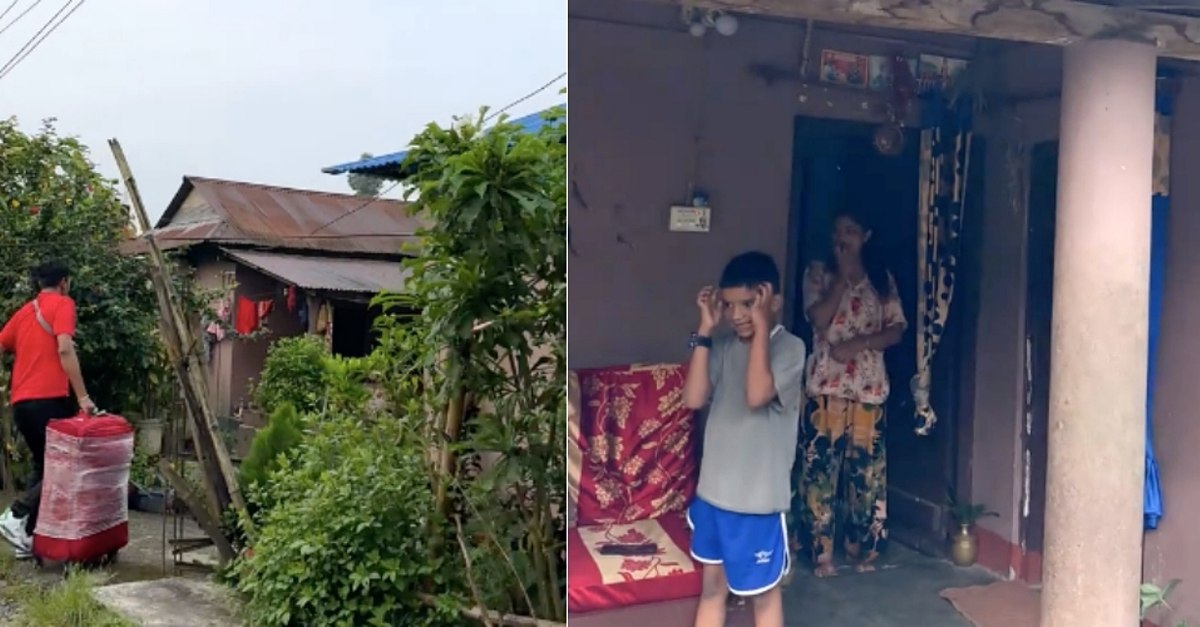 Un nepalez s-a filmat la întoarcerea acasă după 4 ani de muncă în România. Cum arată locuința sa și ce i-au transmis românii