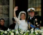 Regina Maxima în rochie de mireasă Valentino la nunta ei cu Willem Alexander al Olandei în 2002 FOTO: Getty Images