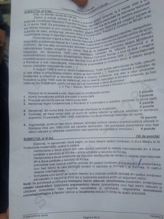 Elevii au avut de scris un eseu despre Spațiul românesc în Evul Mediu