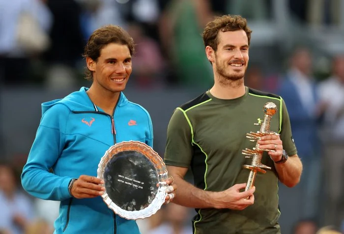 Rafael Nadal și Andy Murray vor fi din nou adversari la Madrid, de data asta virtualFoto: Guliver/ GettyImages