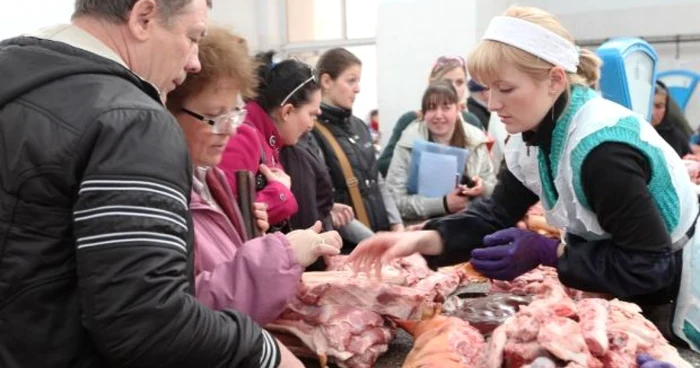 Hala de carne de la Piaţa Centrală din Chişinău