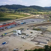 Stadiul lucrărilor la Lotul 4 al Autostrăzii Sibiu Pitești în septembrie 2024 Foto Asociația Pro Infrastructură