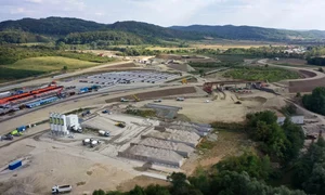 Stadiul lucrărilor la Lotul 4 al Autostrăzii Sibiu Pitești în septembrie 2024 Foto Asociația Pro Infrastructură