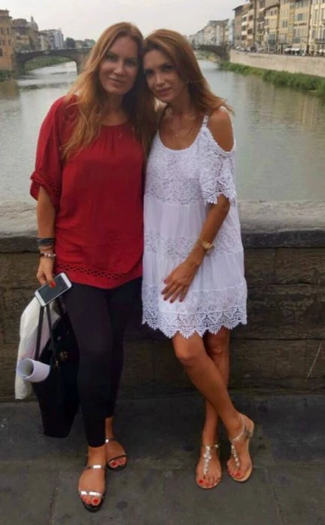 Cristina și Narcisa s-au plimbat pe străzile din Florența