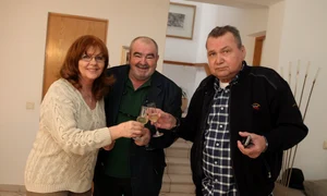 George Stanca, la ultima aniversare a bunului prieten Cornel Patrichi jpeg