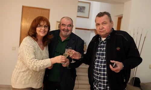 George Stanca, la ultima aniversare a bunului prieten Cornel Patrichi jpeg