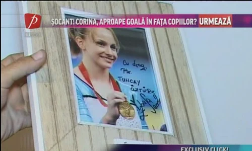 Campioana olimpică i a oferit o fotografie cu autograf lui Tuncay în semn de recunoştinţă pentru munca depusă jpeg