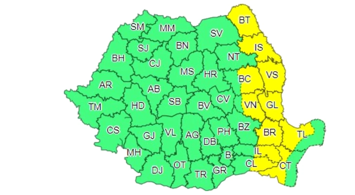 Cod galben de caniculă și disconfort termic. Foto: Meteoromania