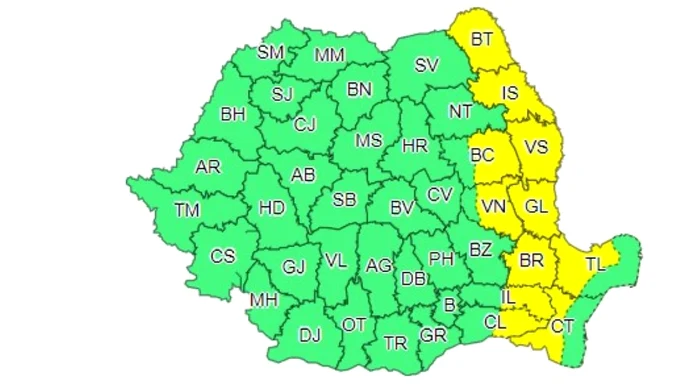 Cod galben de caniculă și disconfort termic. Foto: Meteoromania