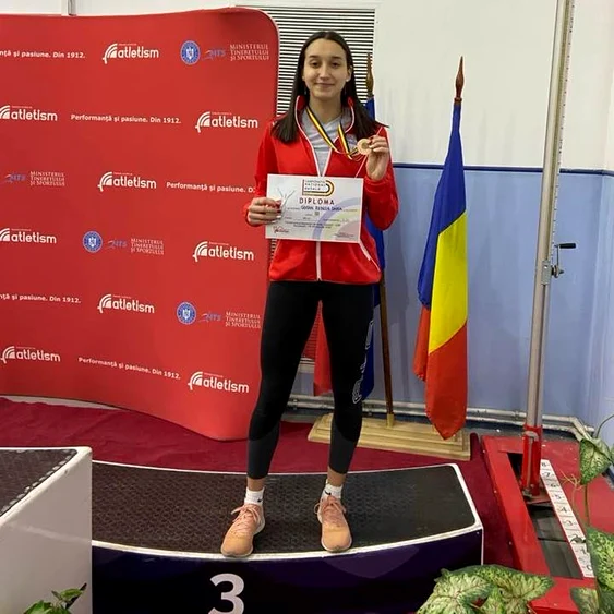 Rebeca Ciocan, campioană la atletism FOTO: Arhivă Personală