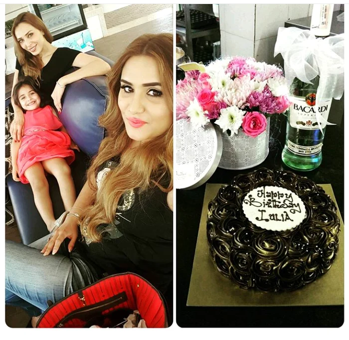 La petrecerea Iuliei Vântur a venit și nepoata lui Salman Khan