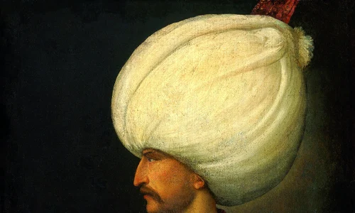 Suleyman Magnificul, portret de Tițian, cca 1530