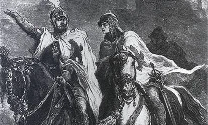 Cavaleri teutoni, desen de Michał Elwiro Andriolli (© Wikimedia Commons)