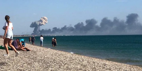 Explozii Crimeea FOTO Nexta