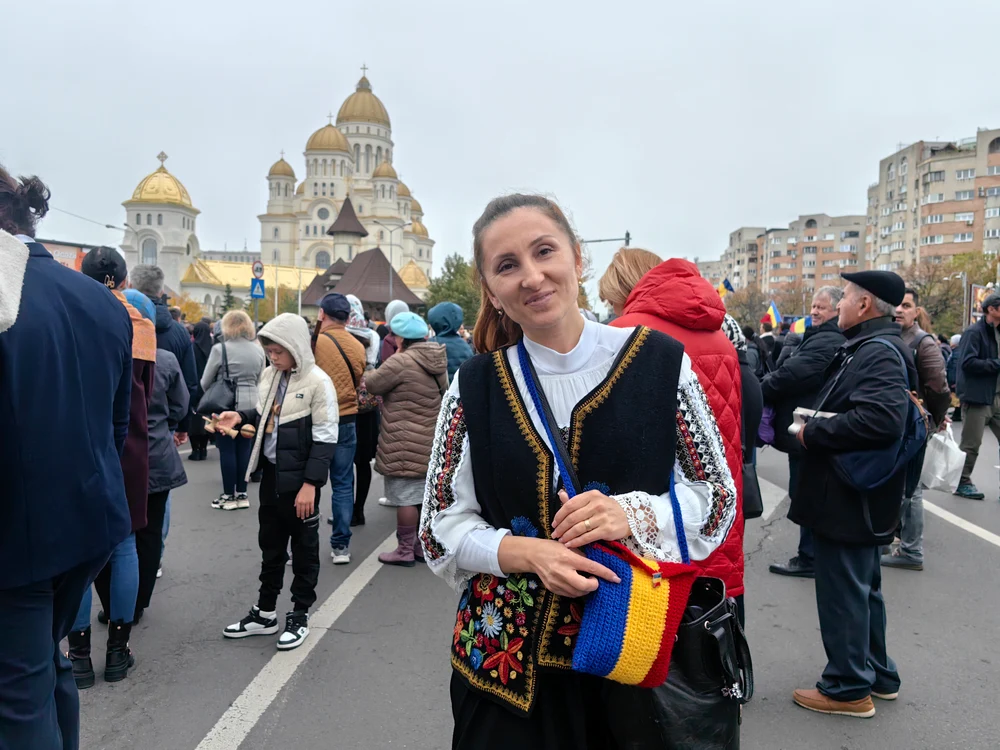 Cristina, credincioasă venită din Constanța 