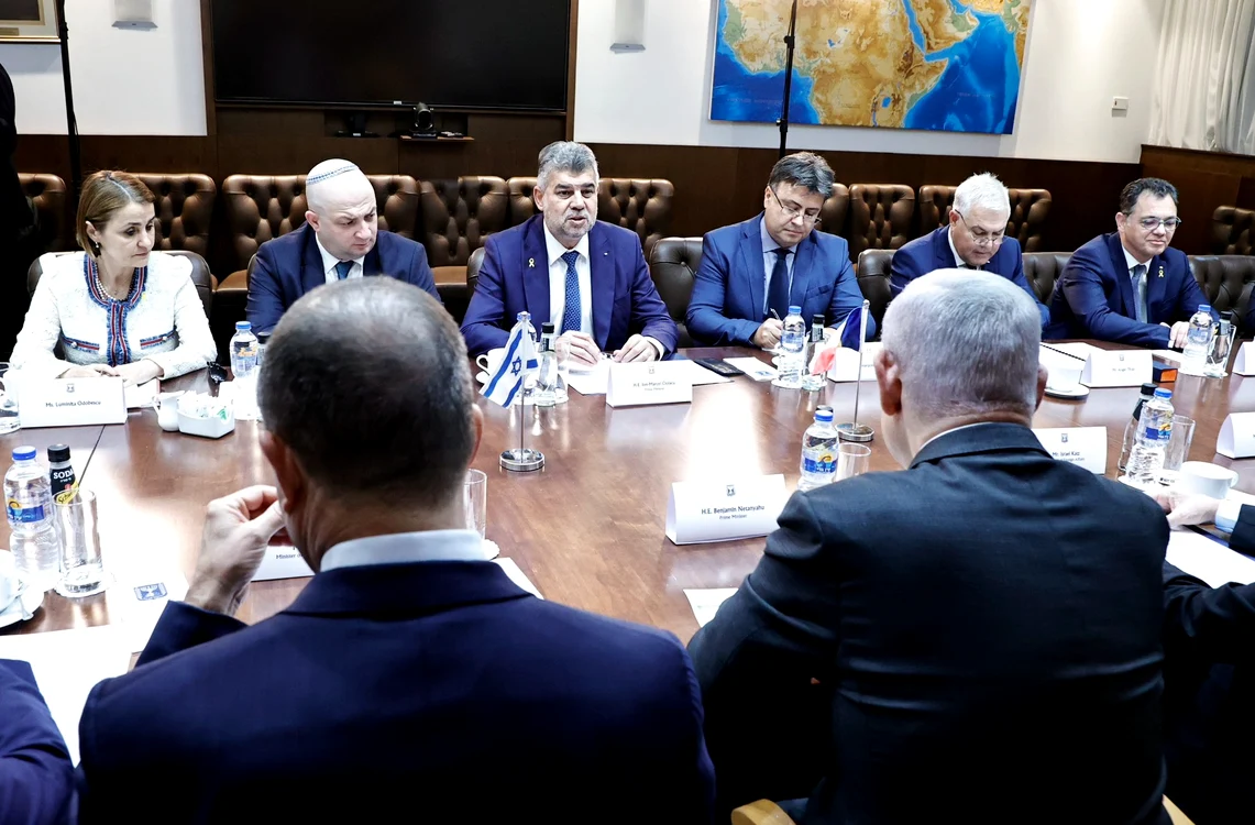 Premierul Marcel Ciolacu, întrevedere cu premierul israelian FOTO: X