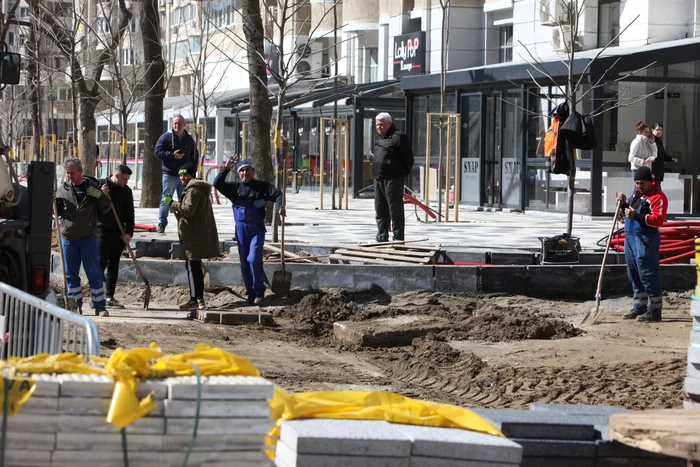 Muncitorii au luat o pauză doar pentru a ne salutafoto: Sever Gheorghe
