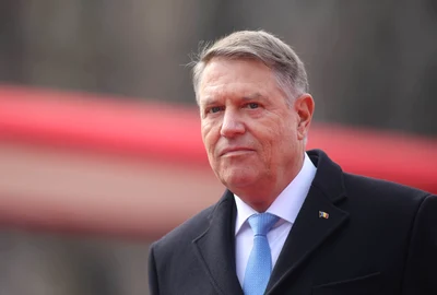 Ceremonia care a marcat plecarea fostului președinte Klaus Iohannis de la Palatul Cotroceni, în Bucuresti. FOTO Inquam Photos / George Călin