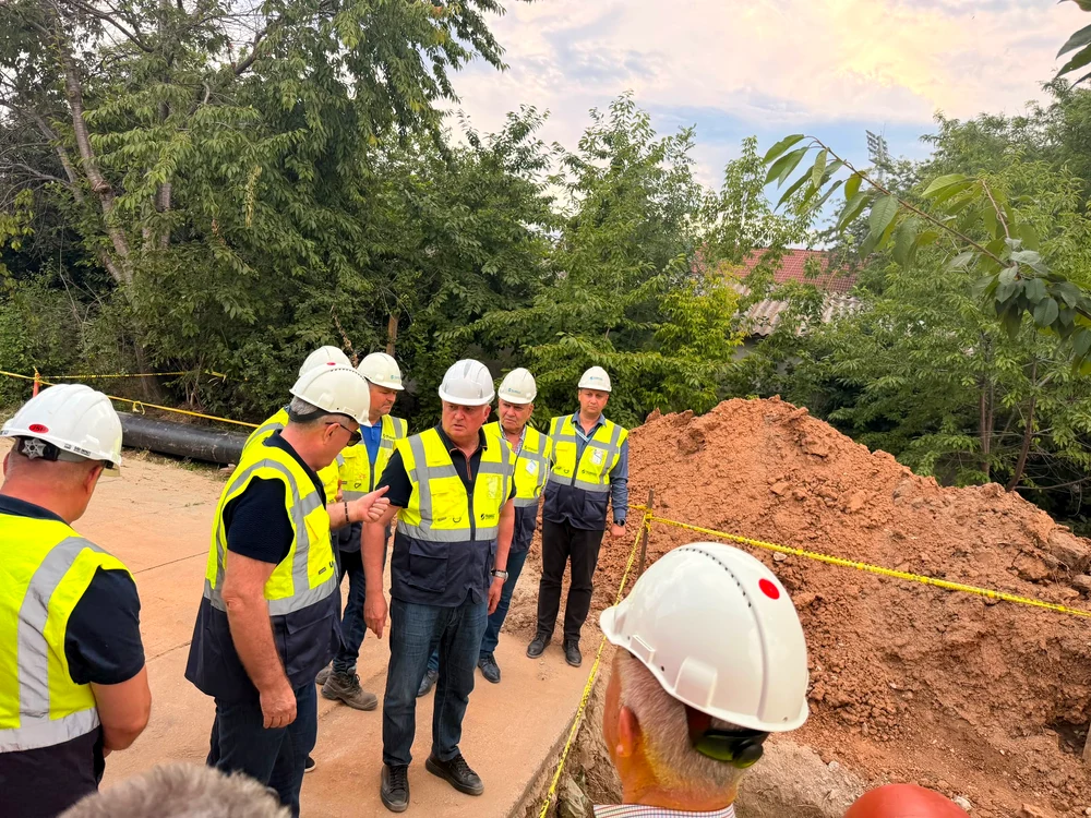 Oficiali Transgaz în vizită de lucru pe șantierul SRM Craiova