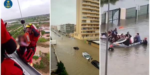 Inundații devastatoare în valencia spania: cel puțin patru oameni au murit.  