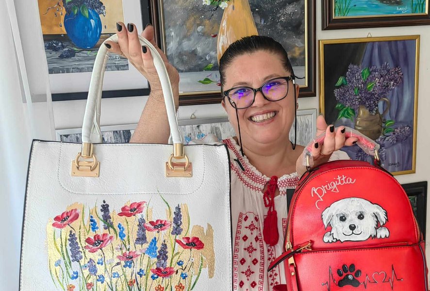 Vrea să împânzească România cu «artă portabilă». Artista nonconformistă a creat un veritabil brand
