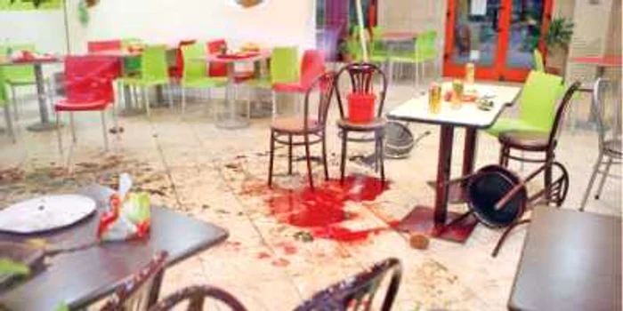 Aşa arăta locul în care patru huligani dinamovişti l-au agresat pe un suporter al Stelei Foto: Adevărul