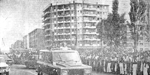 ceausescu la hunedoara foto drumul socialismului 