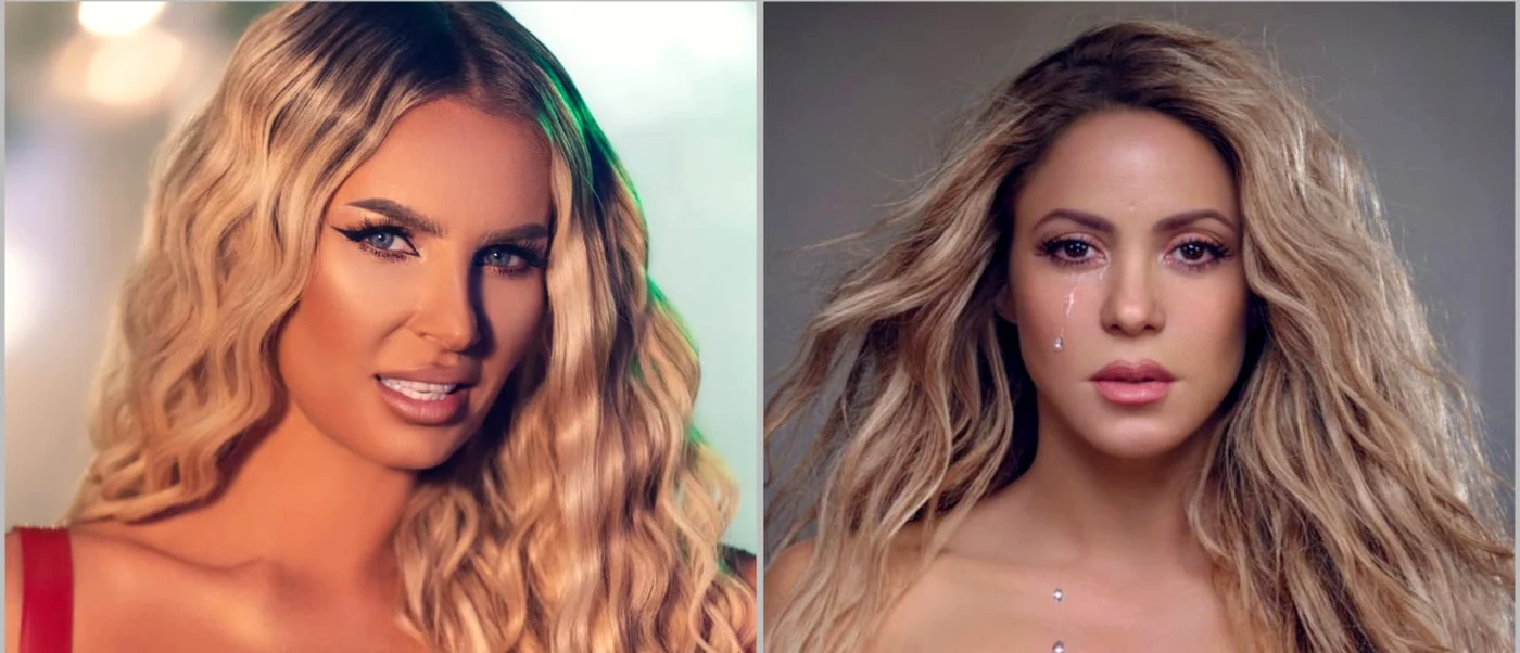 Andreea Bănică a fost comparată cu Shakira / foto: Colaj Click!