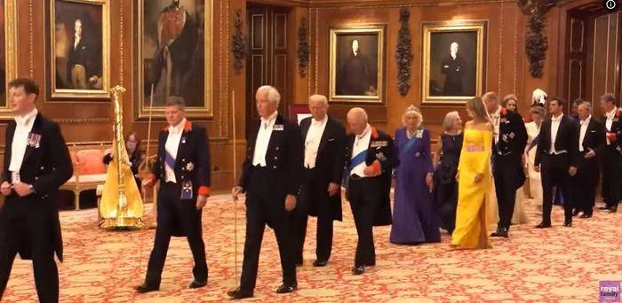 Ținutele au fost pe măsura evenimentului. FOTO captură YouTube The Royal Family Channel