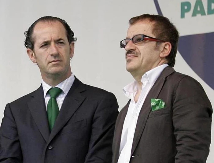 Luca Zaia (stânga) şi Roberto Maroni (dreapta), doi lideri ai Ligii Nordului aflaţi la origincea acestei iniţiative FOTO Il Gazzettino