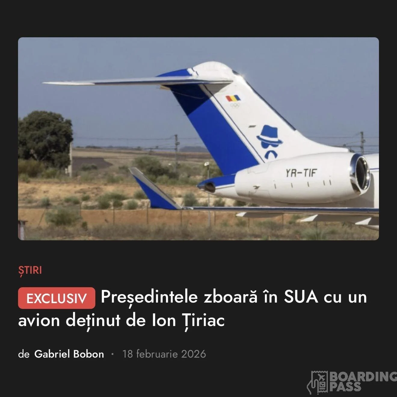 Președintele Nicușor Dan zboară în SUA cu avionul lui Ion Țiriac. Cât costă o cursă București-Washington cu această aeronavă