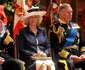 Camilla, între Prințul Andrew și Charles. FOTO: captură