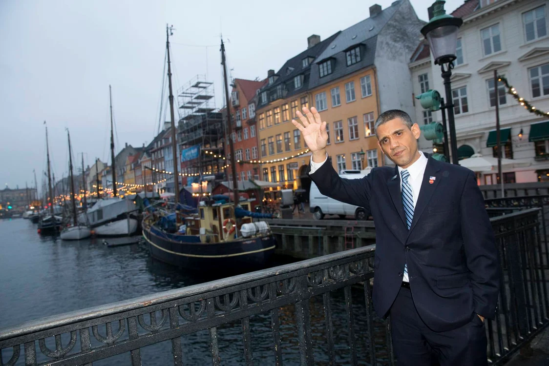 Louis Ortiz (alias "Barack Obama") a vizitat recent capitala Danemarcei, Copenhaga 
