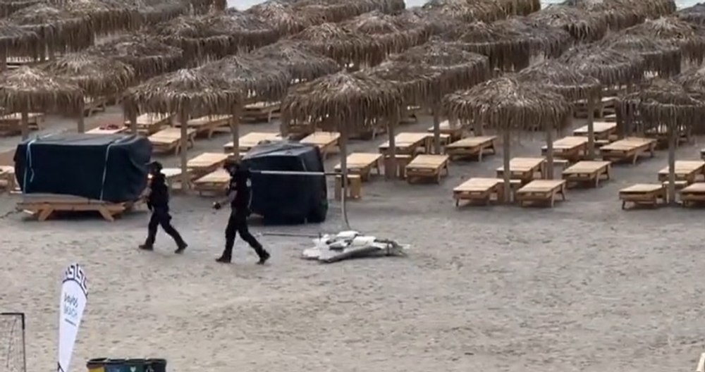 Alertă în Olimp: O posibilă dronă a fost găsită pe plajă. Obiectivul a fost detonat de geniști
