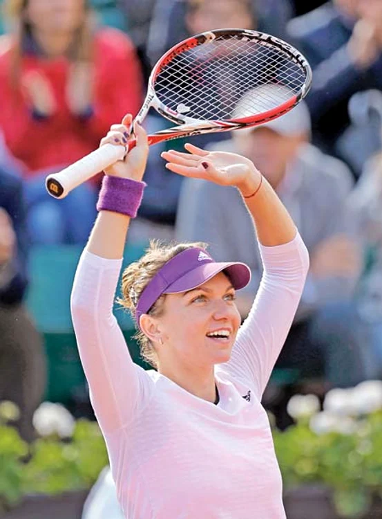 
    Simona Halep şi Hagi (foto: reporterntv.ro)  