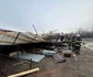 Intervenție la Sibiu din cauza vremii extreme - vântul a smuls acoperișuri de pe blocuri Sursă ISU Sibiu