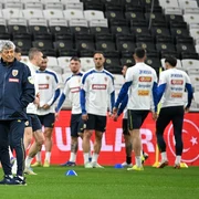 Ionel Gane si Mircea Lucescu, nationala Romania (Sportpictures) jpg