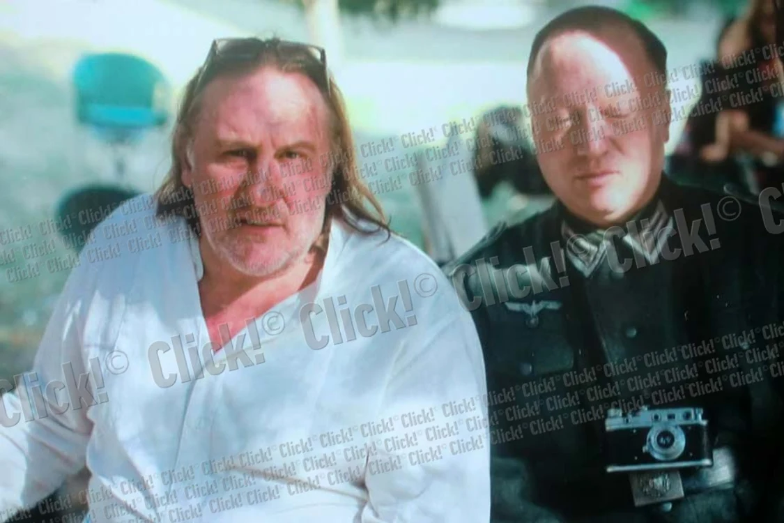 Dan Moldovan  păstrează cu drag  fotografiile cu Gerard Depardieu (Fotografii: Călin Radu)