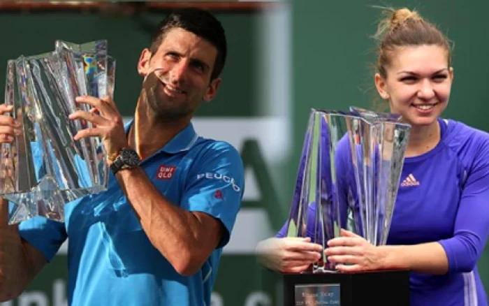 Novak Djokovici şi Simona Halep