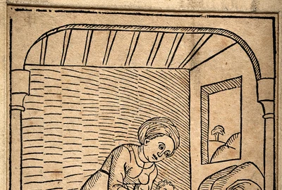 A baby being removed from its dying mother's womb via Caesar Wellcome V0014915 jpg