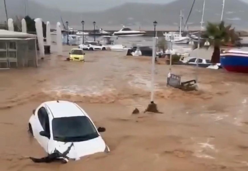 Dezastru pe insulele grecești: inundații devastatoare după ploi torențiale