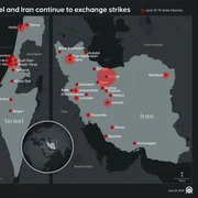 Hartă atacuri Israel Iran creată de Turcia FOTO Profimedia jpg