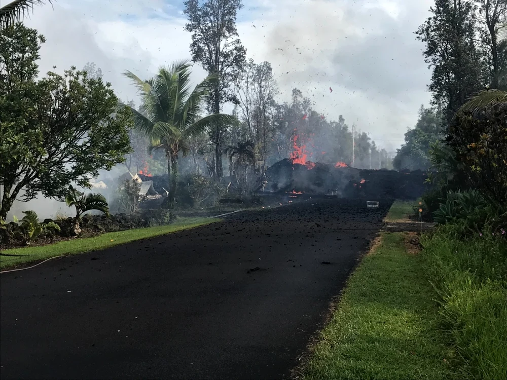 Hawaii dupa eruptia vulcanului Kilauea FOTO EPA-EFE