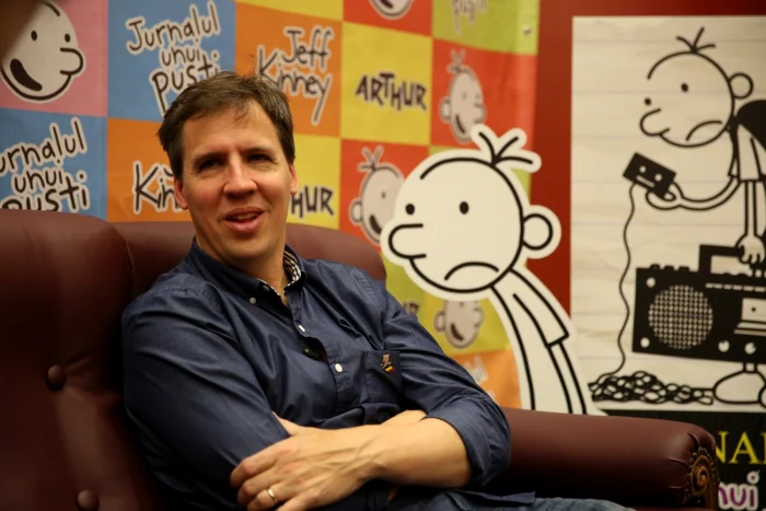 Jeff Kinney este unul dintre cei mai bogaţi scriitori din lume FOTO & VIDEO: Florin Ghioca