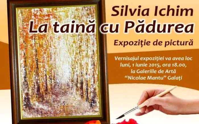 Afişul expoziţiei Silviei Ichim